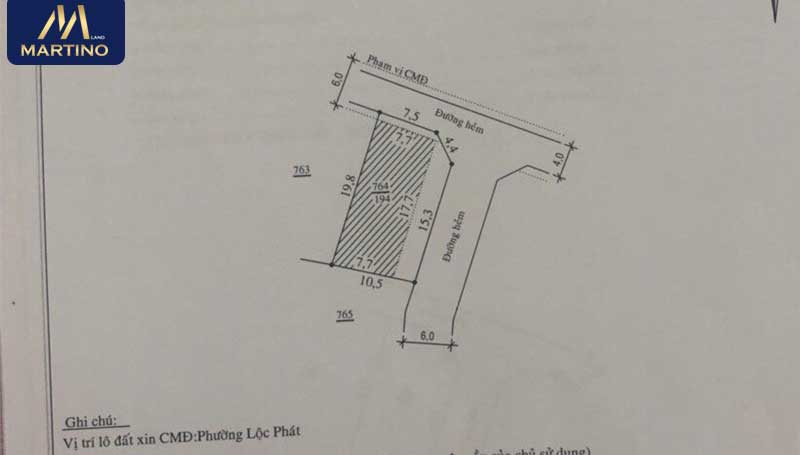 Bán đất 2 mặt tiền phường Lộc Phát