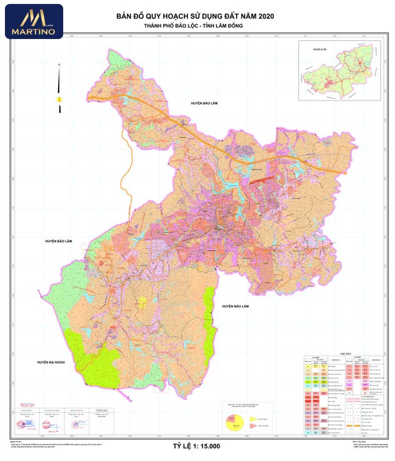 Bản đồ quy hoạch đất tại Bảo Lộc